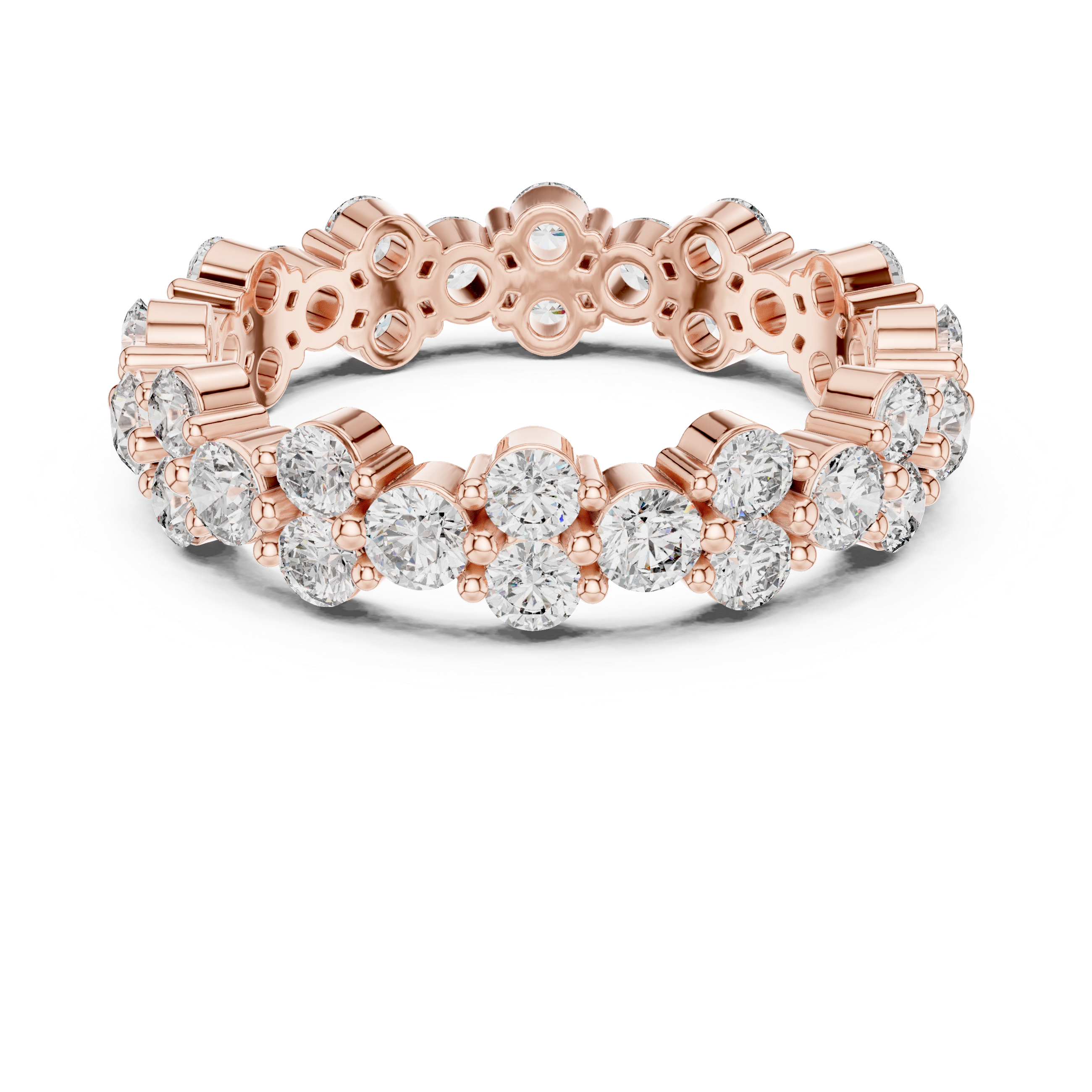 Round Diamond Eternity Band